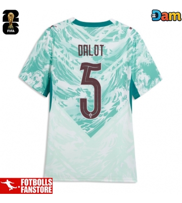 Portugal Diogo Dalot #5 Bortatröja Dam VM 2026 Kortärmad